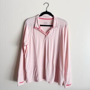 Orvis Pink Insect Shield Long Sleeve Collared Shirt Large Gorp Outdoor Camping